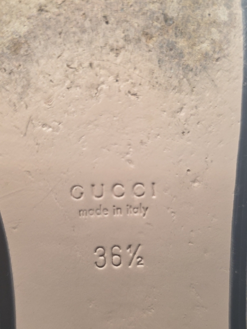 Gucci Beige and Pink GG Canvas Horsebit Backless Mules - Picture 8 of 10